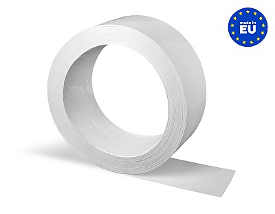 Rollo Lama PVC Flexible (50 metros lineales) 300x3mm Color Opaco Blanco RAL 9010