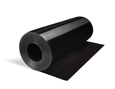 Rollo PVC Flexible (20 metros lineales) 1200x7mm Color Opaco Negro RAL 9005