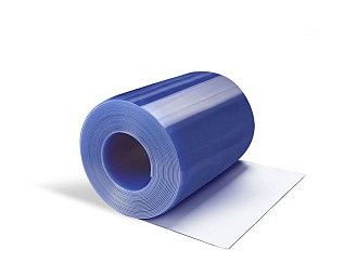 Rollo PVC Flexible (20 metros lineales) 1500x3mm Normal Transparente Azulado