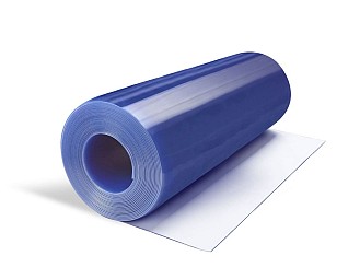 Rollo PVC Flexible (20 metros lineales) 1370x1mm Normal Transparente Azulado